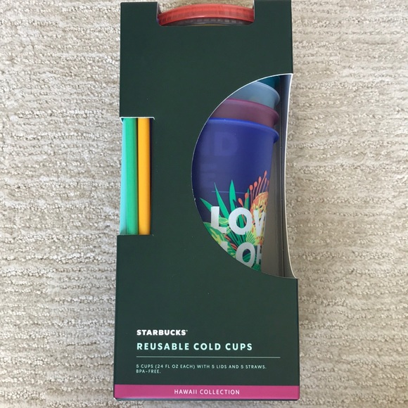 Starbucks Other - Starbucks Hawaii “Aloha Vibes” Reusable Cups